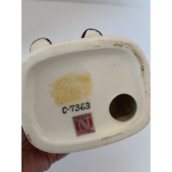 Vintage Napco Boy with Berries 6" Figurine Porcelain Napcoware Japan - Picture 8 of 9